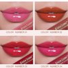 BEUKING Heart Lipstick Love Water Mirror Lip Tint Long-lasting Moisturizing Red Pink Smooth Light Creamy Texture 8 Color Portable Beauty Lip Glaze Makeup Cosmetics High Pigment Liquid Lip Gloss (05#)