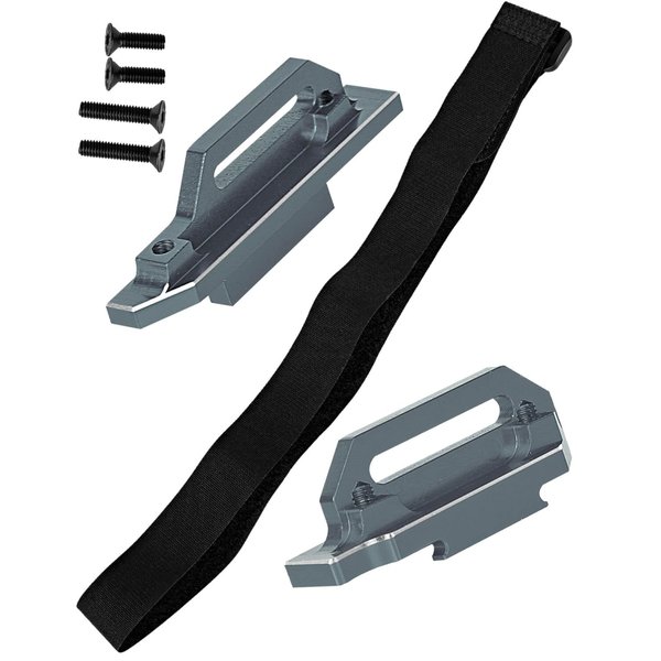 hopsupRC RC Tall Battery Hold-Downs Upgrades Part for Slash 4x4 4WD LCG Rally,Adjustable Battery Cell Straps,Titanium