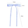 SINNKY 12 PCS Hair Bows for Women, Hair Ribbon with Long Tail Riboon Hair Clips for Women Girls, Hair Barrettes with Bow Accessorie Clips