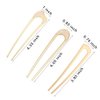 3 Pack U-Shaped Hair Pins French Hair Pin Bun Hair Sticks Chignon Gold Hair Pins for Women Hair Accessories
