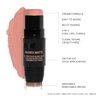 Nudestix Nudies Matte Cream Blush Stick 3-in-1 All Over Face Color - Blush Stick for Cheeks Eyes and Lips - Cream Blush for Cheeks w/Blending Brush (Bare Back)