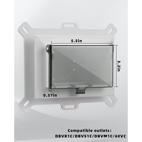 Electrical Box Replacement Cover, DBHW-1 Extra Duty Replacement for All-Weather Use, Type 3r Enclosure Cover for Wet Locations Can be adapted to DBHS1W/DBHR1W/DBHM1W/DBHR141W Improve Electricity (2)