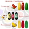 12 Colors Painting Gel, Gel Nail Polish Kit with Painting Drawing Nail Brush Pen, Soak Off UV LED Gel Polish Set, Gel Paint for Nail Art Drawing Gel Nail for Art Design