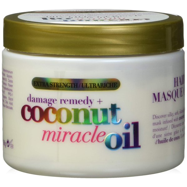 OGX Coconut Miracle Oil Hair Mask for Damaged Hair, Extra Strength, 168 g