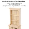 Tnfeeon Dollhouse Furniture, Dollhouse Bookcase, 3Layer Bookcase with Drawers for Home