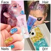 Drawdart Face & Body Glitter,Cosmetic-Grade Holographic Glitter Gel,50ml Silver Hair Glitter Gel,Rave Glitter,Mermaid Makeup Glitters for Women - Vegan & Cruelty Free