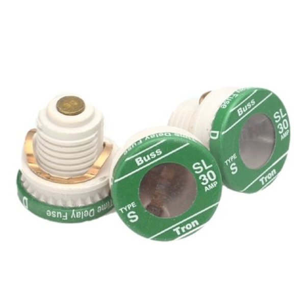 Bussmann BP/SL-30 SL Plug Fuse, Pack of 1, No Color