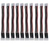 Yiqigou 10pcs 15cm JST-XH 3S 4Pin Connector Adapter Plug Wire Balance Extension Cable JST-XH 2S 3S 4S 5S 6S Plug Balance Charger Silicone Wire Extension (3S)