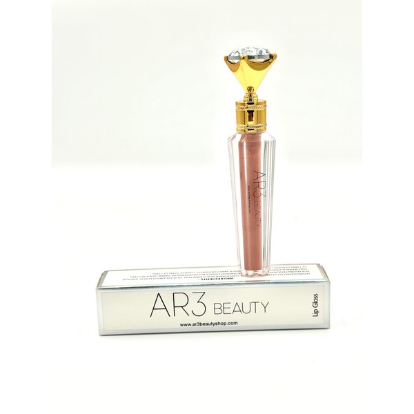 Ar3 Beauty Lip Gloss Bombshell Brown. (Bombshell Light Brown., 5ml)