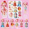 Magnetic Dress Up Dolls,Paper Dolls for Girls Ages 4-10,DIY Princess Magnetic Dress-Up Doll Pretend Play Set, Great for Girl Birthday (Liz)