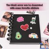 Kpop Photocard Binder with 30Pcs Inner Pages 3 Inch Photocard Holder Book Sleeves A5 Idol Card DIY Collector 2×3 Polaroid Photo Album, Black