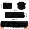 ACO-UINT 6Pcs Spa Headbands and Wrist Washbands Set, Headbands for Washing Face Towel Wristbands Make Up Headbands, Microfiber Hair Band Skincare Headbands Hair Accessories for Women
