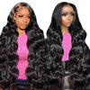 Tuneful 32 Inch Body Wave Lace Front Wigs Human Hair 13x6 HD Lace Frontal Wigs Human Hair 220% Density Human Hair Lace Front Wigs for Women