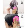 Kissfee Hair Scalp Massager Shampoo Brush Soft Scalp Scrubber for Dandruff, 2 Pack (Pink and Purple)