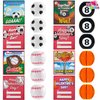 JOYIN 28 Packs Valentine's Day Mini Sport Fidget Spinner Balls with Gift Cards for Valentine's Party Favors,Valentine's Classroom Exchange Gift Cards,Fidget Spinner Soccer Balls for Kids Prizes
