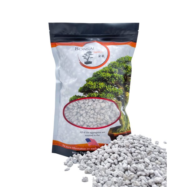 Pumice for Bonsai, Succulent, Cactus | 2 Quarts Bag | 1/4” Particle Size | The Bonsai Supply
