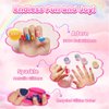 Kids Nail Polish Kit for Girls Gifts- Nails Art Makeup Toy Set for Kids Christmas Birthday Gift for 7 8 9 10 11 12 Year Old Girl's Party Cosmetic, Gel Nails Polish Manicure Girl Stuff by BUNNY BUBBLES