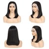 Netoe Bob Wig Human Hair 13x4 HD Lace Frontal Wigs Straight Bob Lace Front Wigs Human Hair Pre Plucked 180% Density Short Bob Wigs for Black Women Human Hair Natural Black (14 inch)