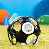 Bright Starts Oball Grippin' Goals Rattle Soccer Ball - Black & White, Easy-Grasp Toy for Newborn and Up