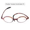 DOOViC Round Reading Glasses Flexible Lightweight Readers Glasses Fashion Design Tortoise for Men & Women +3.50 Strength