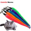 CATENESS Cat Worm Toy Cat Wand Attachments, 15 PCS Worms Cat Toy Refill, Cat Wand Replacement Worm for Cat Toys