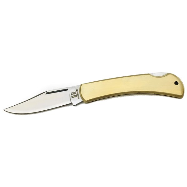 Rough Ryder RR1978: Brass Lockback