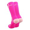 TCK Pink Ribbon Awareness Crew Socks (Hot Pink/Pink, Medium)