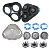 Replacement SH60 Complete Head Assembly for Philips Norelco Mens Cordless Wet Dry Electric Shaver SH50 5000 S6011 S6550 S6840 S6580 S6670
