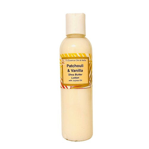 Patchouli & Vanilla Body Lotion - Shea Butter & Jojoba Oil, Ultra Hydrating, Paraben Free, 3 sizes (4oz.)