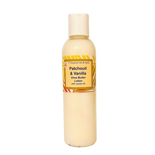 Patchouli & Vanilla Body Lotion - Shea Butter & Jojoba Oil, Ultra Hydrating, Paraben Free, 3 sizes (4oz.)