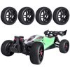 AllinRC PreGlued 1/8 RC Buggy Tires and Wheels 17mm Hex Hubs Foam Inserts for Arrma Typhon Redcat Team Losi VRX HPI Kyosho HSP Hobao Off Road, Set of 4