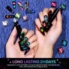 SUPWEE Cat Eye Gel Nail Polish Set - 12 Colors 9D Magnetic Nail Polish Gel Galaxy Cateye Nail Gel Polish with 1 Black Gel and Magnetic Lamp Cure Required Home Manicure DIY Nail Art