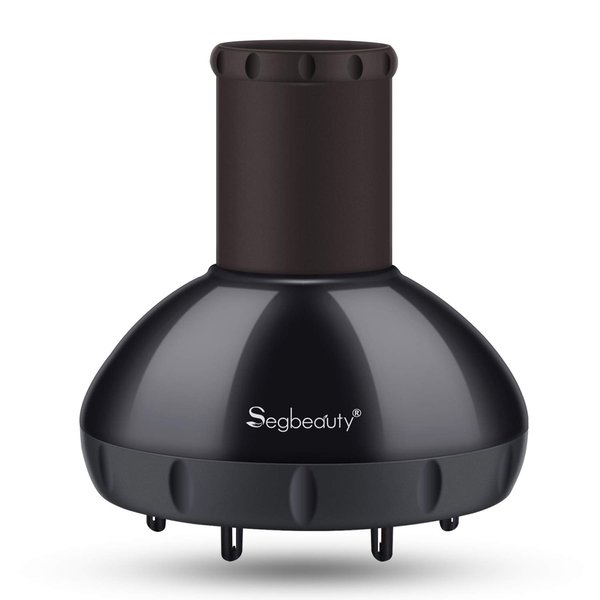 Segbeauty Deep Bowl Hair Diffuser for Curly Hair, Upgraded Adjustable Air Flow Hair Diffuser, Professional Salon Frizz-free Fast Dry Diffuser Attachment Fitting Most Blow Dryer with 1.57"-1.97" Nozzle