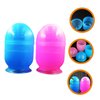 Healifty 2pcs Tools Hair dye Color Mixing Cup Hair Coloring Cup Hair Dying Accessory kit Hair Coloring Shaking Cup Palette Bowl Hair Cream Shaker Cup Baking Oil Plastic Mixing Bowl