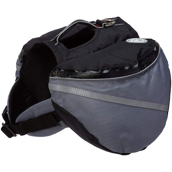 Doggles Dog Backpack, Extreme Small, Gray/Black