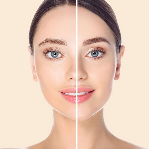 G G Colors Eyebrow Stamp Stencil Kit - Eye Brow Stamping Kit, One Step Brow Trio Stamp Kit, Eyebrow Powder with 10 Reusable Eyebrow Stencils Kit