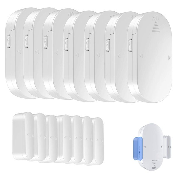 Evernary Door Window Alarm, Wireless Pool Door Alarm for Home Kids Saftey with 120dB Loud 4 Working Modes, Magnetic Sensor for Garage Business Apartment Office (7Pack)