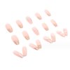 Hkanlre Pink Press on Nails Butterfly Coffin Fake Nails Tips Full Cover French False Nails for Women and Girls 24PCS