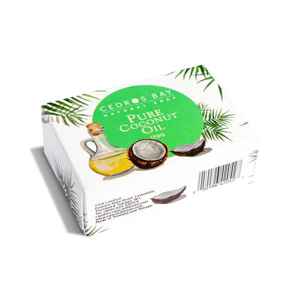 Cedros Bay Cosmetics Cedros Bay Natural Soap Pure Coconut Oil, 170 Gram