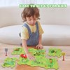 Puzzle Track Car Play Set - DIY Car Tracks Children's Educational Puzzle Board with Electric Vehicle Toy for Toddler Boys Kids Gift (FOREST-16PCS)
