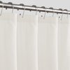 Maytex Norwich Textured Fabric Shower Curtain or Liner, White 72.00" x 70.00"