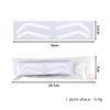 10pairs Airbrush Eyebrow Stickers Eyebrow Auxiliary Sticker Disposable Microblading Eyebrow Stencil Shaping Sticker for Brow Shaping (White-Type B)