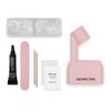 Dashing Diva GelXtend Starter Kit - Clear, Medium Round - Press On Nails with LED Lamp - Lasts Up to 14 Days - Clear, Customizable Gel Nails - No-Soak, Easy Removal - Gel Nail Tips