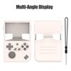 for RG40XXV Silicone Protective Case, Soft Case for Anbernic RG 40XXV only, RG 40XX V Retro Handheld Game Console Accessories, Anti-Scratch Washable Silicone Case with Lanyard (OffWhite)