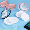Mabor 2pcs Loose Powder Containers Powder for Women Girls Empty Face Powder Compact Powder Puff Container with Mirror Empty Reusable Powder Case