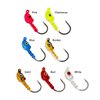 Charlie's Worms Fishing Lures Jig Heads with Double Eye Ball and Sharp Sturdy Hook for Saltwater Freshwater Bass Trout (Pink, 1/8oz.) 6pk.