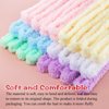 Sonwyoung 24 Pcs 39.37 Inches Jumbo Pipe Cleaners Bulk Coral Fleece Fur Thick Pipe Cleaners Chenille Stems Craft Supplies Valentine's Day Easter Gifts DIY Projects(Macaron Color)