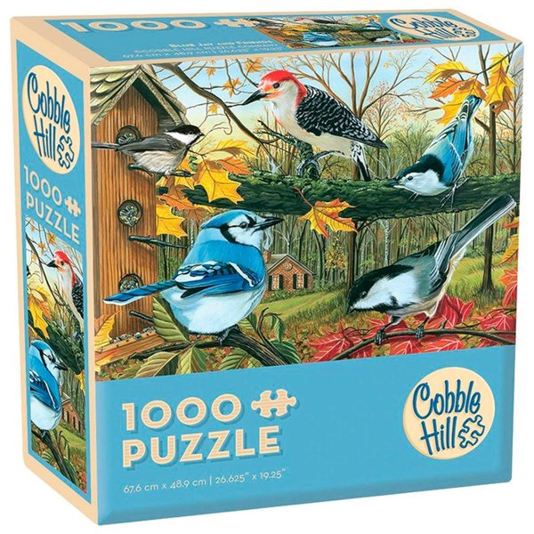 Cobblehill 57125 MO 1000 Blue Jay and Friends Puzzle, Various