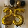Gold 28 Number Balloons, 40 Inch Giant Number 28 Balloons Foil Mylar Helium Gold Number Balloons for 28th Birthday Party Supplies Anniversary Event Celebration Decorations