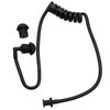 GoodQbuy 2Pcs Flexible Spring Air Tube Replacement Walkie Talkie Earphone Earpiece Coil Acoustic Air Tube for Two-Way Radio Headsets (Black)